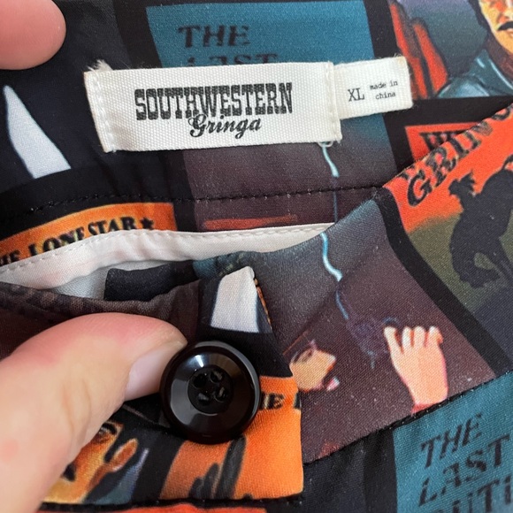 Western Gringa western graphic wide leg pants - Picture 4 of 5